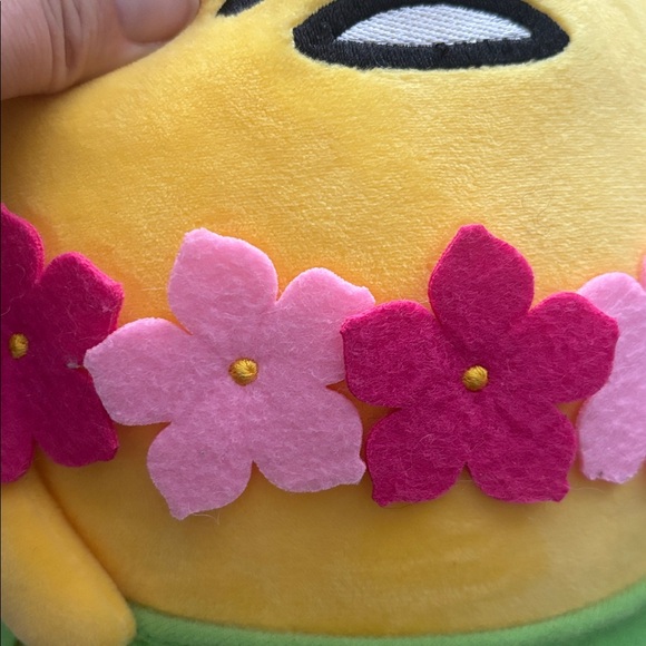 Gudetama | 2013 Gund The Lazy Egg Hula Skirt 9.5" Plush Hawaiian - Picture 4 of 12